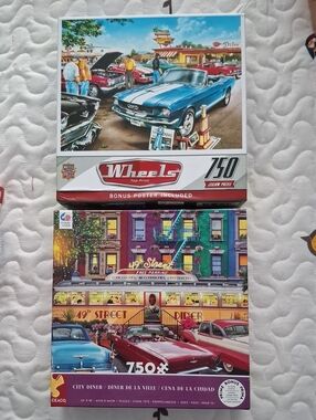 City Diner Pair Of 750 Piece Puzzles